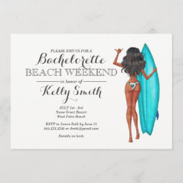 Invitación del fiesta de Bachelorette del chica de