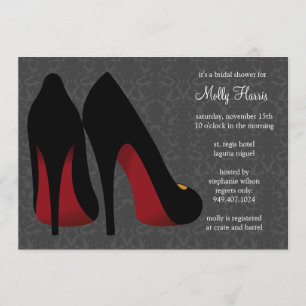 Invitación del fiesta de Bachelorette del damasco