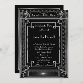 Invitación del fiesta de Bachelorette, gran