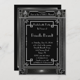 Invitación del fiesta de Bachelorette, gran
