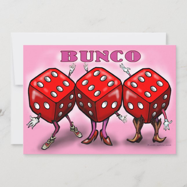 Invitación del fiesta de Bunco (Anverso)