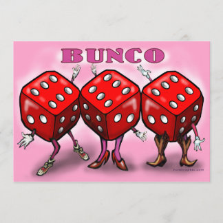 Invitación del fiesta de Bunco