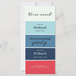 Invitación del Fiesta de Calentamiento de Blue Swa