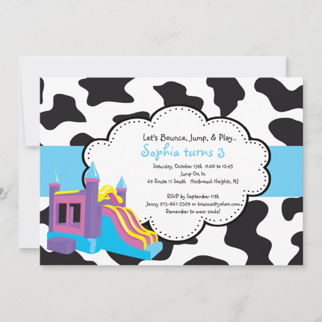 Invitación del fiesta de casa de la despedida del (Anverso)