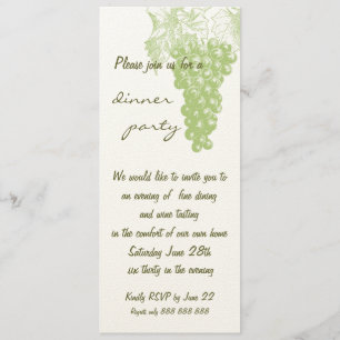 Invitación del fiesta de cena