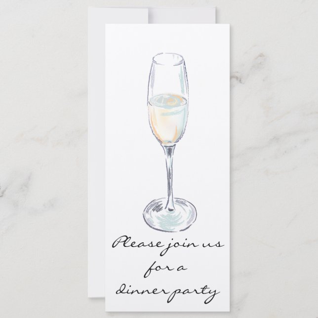 Invitación del fiesta de cena (Anverso)