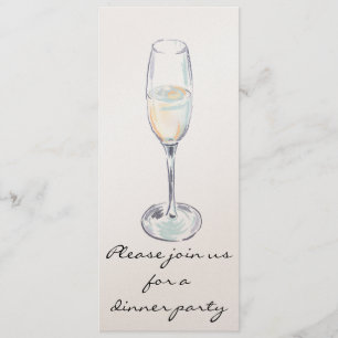 Invitación del fiesta de cena