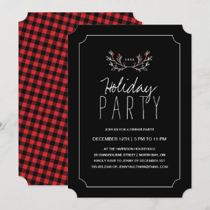 Invitación del fiesta de cena del día de fiesta