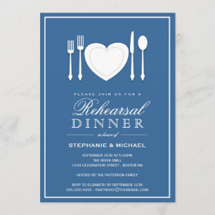 Invitación del fiesta de cena del ensayo del