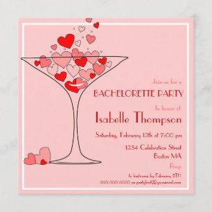 Invitación del fiesta de Champán Bachelorette del