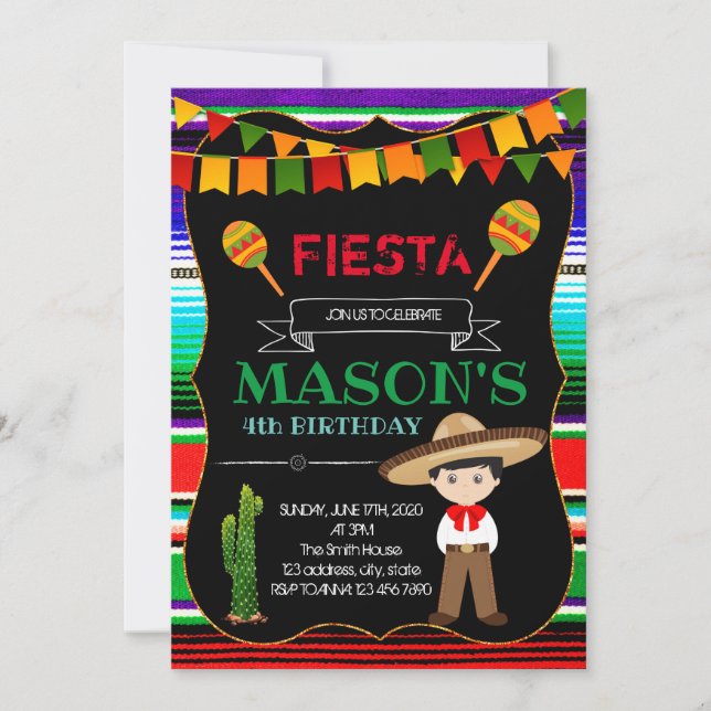 Invitación del fiesta de Charro (Anverso)