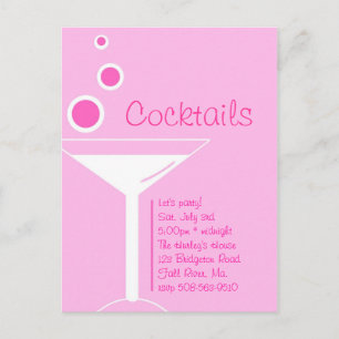 Invitación del fiesta de cócteles