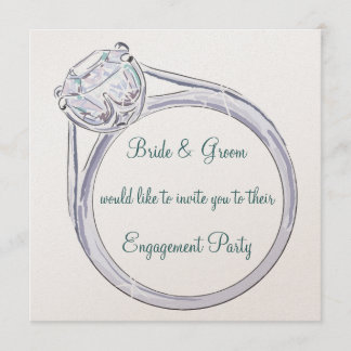 Invitación del fiesta de compromiso