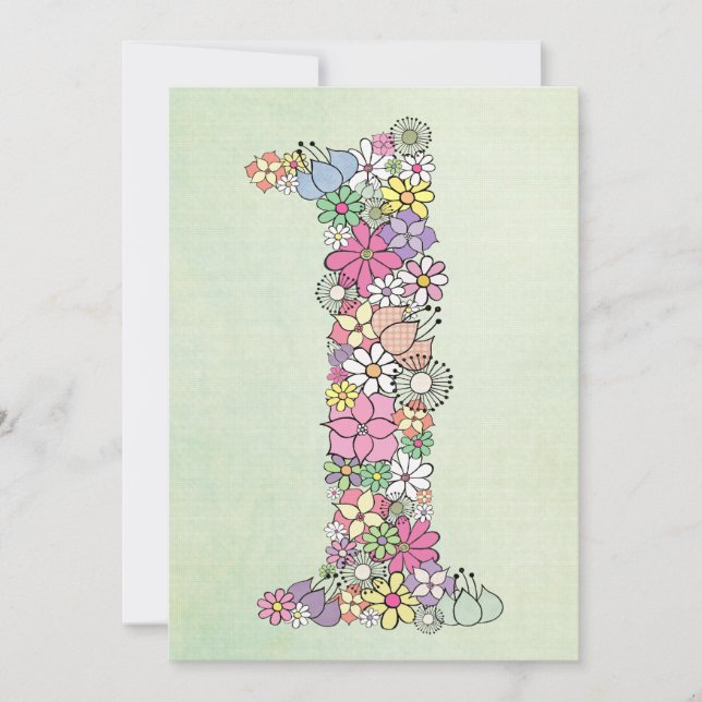 Invitación del Fiesta de cumpleaños,  de bebé, pri (Anverso)