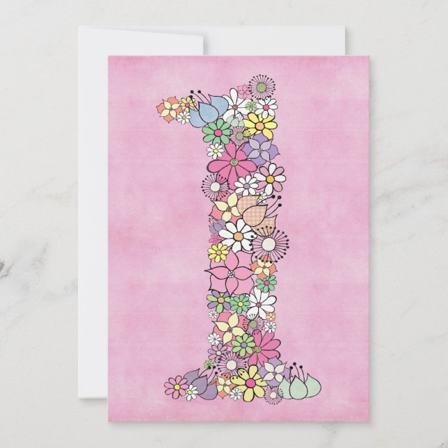 Invitación del Fiesta de cumpleaños,  de bebé, pri (Anverso)