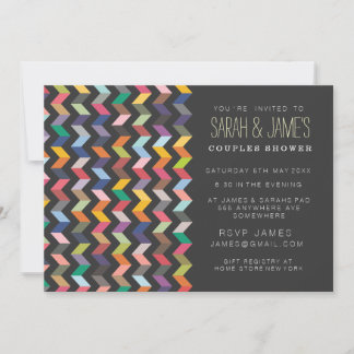 Invitación del Fiesta de ducha de las parejas de c