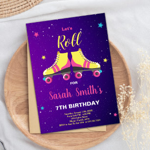 Invitación del Fiesta de esquí de Chicas editables