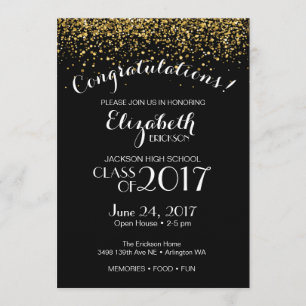 Invitación del fiesta de graduación de estudios
