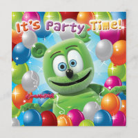 Invitación del fiesta de Gummibär (el oso gomoso)