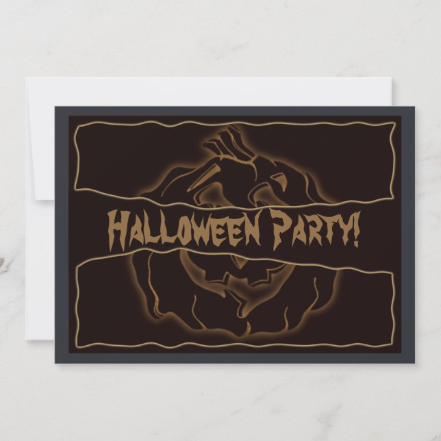 Invitación del fiesta de Halloween (Anverso)