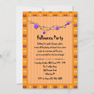 Invitación del fiesta de Halloween