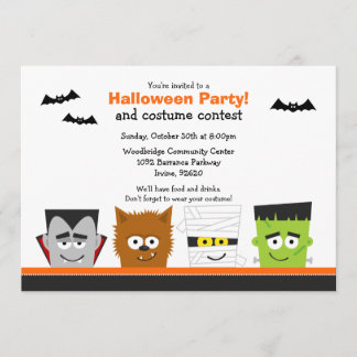 Invitación del fiesta de Halloween
