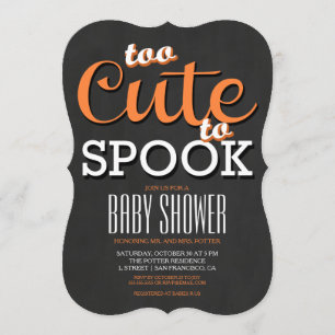 Invitación del fiesta de Halloween Baby Shower