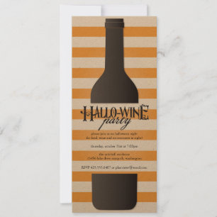 Invitación del fiesta de Halloween de la botella