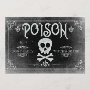 Invitación del fiesta de Halloween de la etiqueta