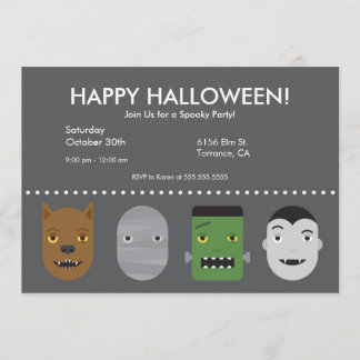 Invitación del fiesta de Halloween de los