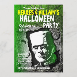 Invitación del fiesta de Halloween del malvado del