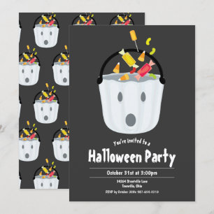 Invitación del fiesta de Halloween del niño del