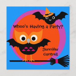 Invitación del fiesta de Halloween del pitido de