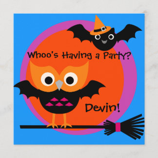 Invitación del fiesta de Halloween del pitido de