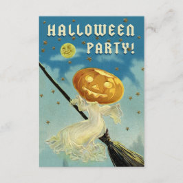 Invitación del fiesta de Halloween del vintage