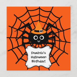 Invitación del fiesta de Halloween del Web de