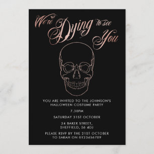 Invitación del fiesta de Halloween - el adulto