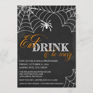 Invitación del fiesta de Halloween - fiesta del