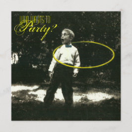 Invitación del fiesta de Hula-Hooper