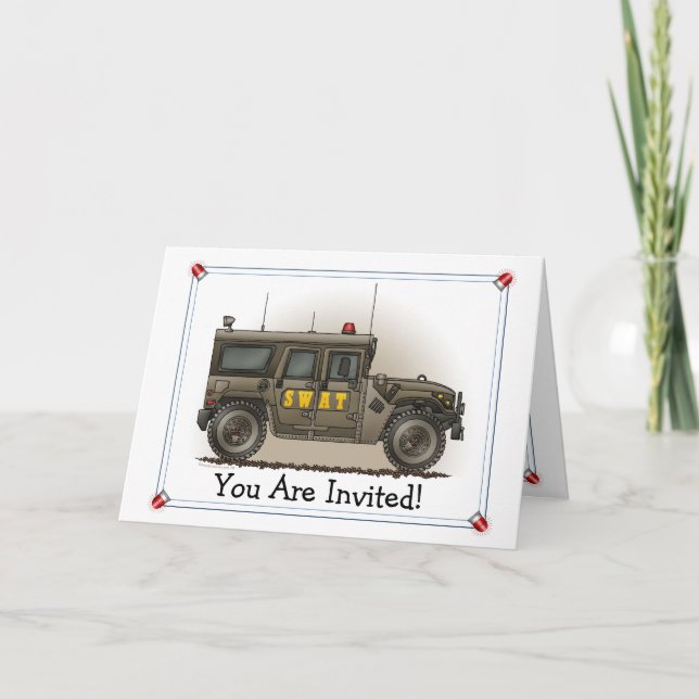 Invitación del fiesta de Hummer del equipo de (Anverso)