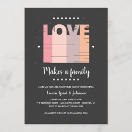 Invitación del fiesta de la adopción del amor
