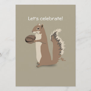 Invitación del fiesta de la ardilla