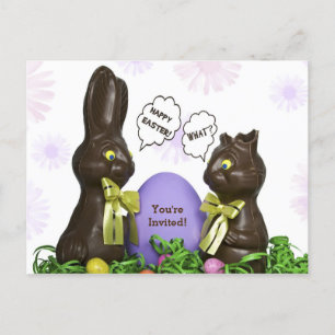 Invitación del Fiesta de la cacería de huevos de p