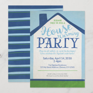 Invitación del fiesta de la casa que se calienta