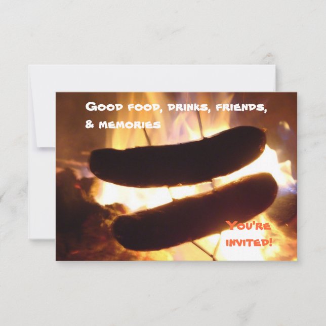 Invitación del fiesta de la celebración del verano (Anverso)