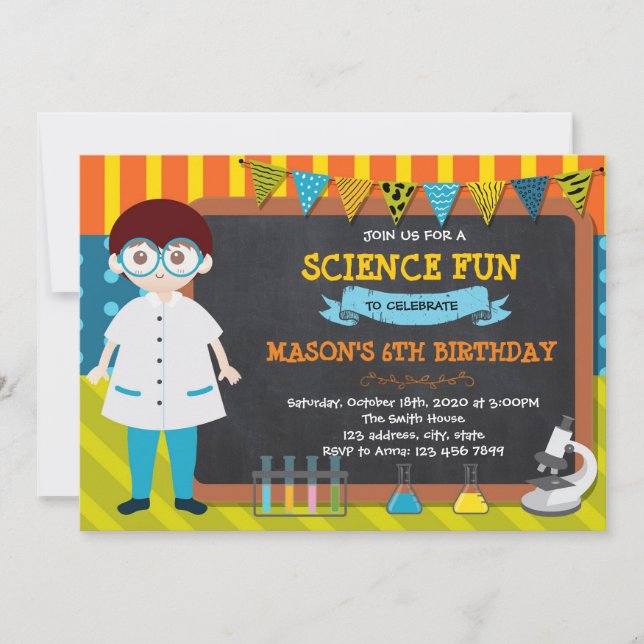 Invitación del fiesta de la ciencia (Anverso)