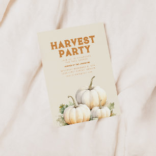 Invitación del Fiesta de la cosecha de otoño con c