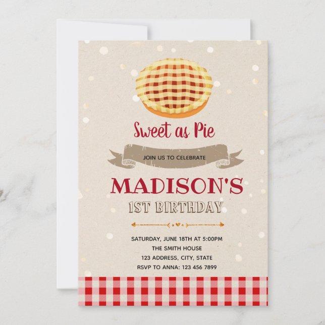 Invitación del fiesta de la empanada de Cutie (Anverso)