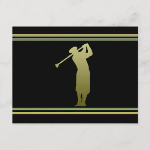 Invitación del fiesta de la excursión del golf