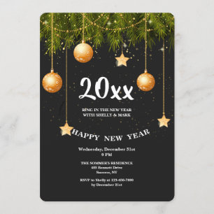 Invitación del fiesta de la Feliz Año Nuevo